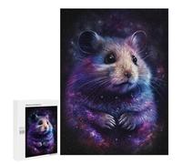 500 PCS Teenagers Puzzles Galactic Hamster Art Print Jigsaw for Teenagerss Improve Memory Every Piece Is Unique - Unique Birthday And Gifts 500 PCS