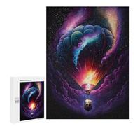 500 PCS Teenagers Puzzles Galactic Hot Air Balloon Adventure -2 Adult Jigsaw Puzzle Hands-on Game Difficult Challenge for Is Ideal As A Gift 500 PCS