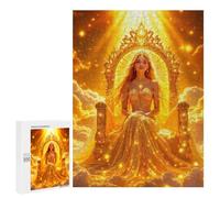 500 PCS Teenagers Puzzles Golden Goddess Throne Jigsaw for Teenagerss Improve Memory Every Piece Is Unique - Unique Birthday And Gifts 500 PCS