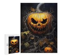 500 PCS Teenagers Puzzles Halloween Jack-o'-Lantern Decorations Jigsaw for Teenagerss Improve Memory Every Piece Is Unique - Unique Birthday And Gifts 500 PCS