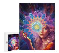 500 PCS Teenagers Puzzles Inner Mandala Adult Jigsaw Puzzle Hands-on Game Difficult Challenge for Is Ideal As A Gift 500 PCS