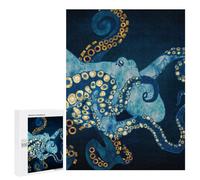 500 PCS Teenagers Puzzles Metallic Octopus VII Jigsaws for Adults Puzzle Difficult Hard Challenging To Complete Challenging Game Toys 500 PCS