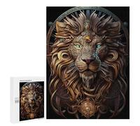 500 PCS Teenagers Puzzles Mystical Cosmic Lion Adult Jigsaw Puzzle Hands-on Game Difficult Challenge for Is Ideal As A Gift 500 PCS