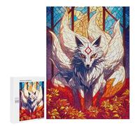 500 PCS Teenagers Puzzles Mystical Kitsune Jigsaw for Teenagerss Improve Memory Every Piece Is Unique - Unique Birthday And Gifts 500 PCS