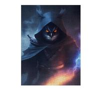 500 PCS Teenagers Puzzles Owl Warrior with Lightning Adult Puzzles DIY Toys Improve Memory Unique Gifts for Birthday And Christmas 500 PCS