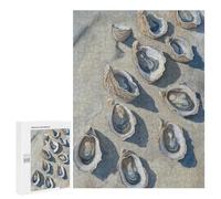 500 PCS Teenagers Puzzles Oyster Shells Beach Ocean Art Jigsaws for Adults Puzzle Difficult Hard Challenging To Complete Challenging Game Toys 500 PCS