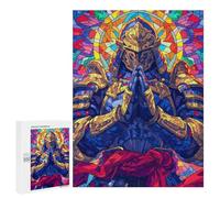 500 PCS Teenagers Puzzles Praying Samurai Jigsaw for Teenagerss Improve Memory Every Piece Is Unique - Unique Birthday And Gifts 500 PCS