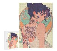 500 PCS Teenagers Puzzles Retro Tattoo Anime WAIFU Adult Jigsaw Puzzle Hands-on Game Difficult Challenge for Is Ideal As A Gift 500 PCS