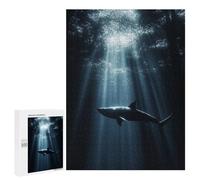 500 PCS Teenagers Puzzles Shark in The Deep Sea Jigsaw for Teenagerss Improve Memory Every Piece Is Unique - Unique Birthday And Gifts 500 PCS