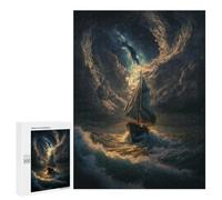500 PCS Teenagers Puzzles Stormy Sailing Adventure Adult Jigsaw Relax Games Difficult Hard Unique Gifts for Birthday And Christmas 500 PCS