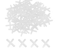 500 Pcs Tile Spacers, 4mm Reuseable Tile Spacer, White Plastic Cross Tiles Spacer,Adjustable Wall Floor Tiles Plastic Cross Spacers, Slab Spacers for Fixing Mat Road Mat Garden Slab Leveling