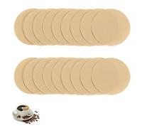 500 Pcs Unbleached Coffee Filter Papers, 64mm Natural Replacement Round Coffee Filters Papers Filters Brown Paper Filter Compatible for Aeropress Coffee and Espresso Makers