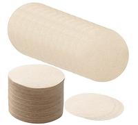 500 PCS Unbleached Coffee Filters Papers Compatible with Aeropress, 64mm/2.5" Natural Replacement Round Coffee Filters Papers Filters Brown Paper Filter Compatible with Espresso Coffee Makers