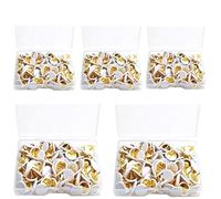 500 Pcs White Drawing Pins, Round Head Thumbtacks, Metal Push Pins with Storage Box for Pinboard, Bulletin Board, Office, Home