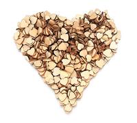 500 Pcs Wooden Hearts, Heart Wooden Discs, Unfinished Blank Wooden, Basswood Sheets Decorations for DIY Arts and Crafts, Wood Burning, Decoration