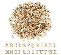 500 Pcs Wooden Letters,Wooden Letters for Crafts Wooden Alphabet Letters 3D Letters,Small Wooden Letters for Scrapbooks Signs DIY Arts Crafts Decoration Displays