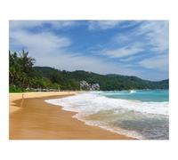 500 Pcs Wooden Puzzles for Home Decoration-Beach,tropics,sea 52x38cm