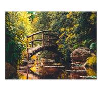 500 Pcs Wooden Puzzles for Home Decoration-Bridge,river,austin 52x38cm