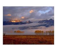 500 Pcs Wooden Puzzles for Home Decoration-Fall,mountains,morning 52x38cm