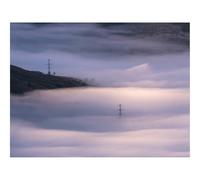 500 Pcs Wooden Puzzles for Home Decoration-Hills,Clouds,Fog,Dark,Nature 52x38cm