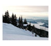 500 Pcs Wooden Puzzles for Home Decoration-Mounting Skiing Resort,Slope,Descent,House 52x38cm