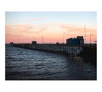 500 Pcs Wooden Puzzles for Home Decoration-Pier,Sea,Water,Dusk 52x38cm