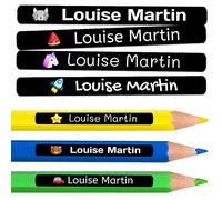 500 Personalised Sticky Labels for Pencils and Ballpoint Pens School Stickers with Name for Marking Items Waterproof Stickers for School and Nursery Dimensions 4.6 x 0.6 cm