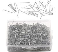 500-Piece 1-Inch Straight Sewing Pins for Quilting, Crafting, and Fabric Projects - Durable and Sharp with Compact Storage Case