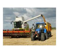 500-piece（52x38cm） Adult Paper Puzzle Classic 3D Puzzle Tractor and Combine Harvester Home Decor Puzzle Toy Gift