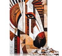 500 Piece African Zebra Art Jigsaw Puzzles for Adults Teenagers Puzzles for Adults & Teenager Brain Teaser Puzzle 500pcs (52x38cm)