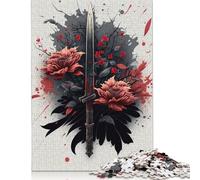 500 Piece Ancient Dagger Puzzles For Adults Wooden Puzzles Brain Teaser Puzzles For Children 500pcs (52x38cm)