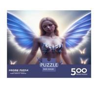 500 Piece Angel Girl Adult Puzzles Wooden Puzzles Educational Stress Relief Toy Puzzle 500pcs (52x38cm)