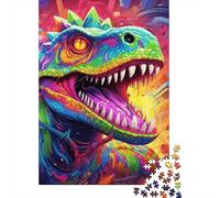500 Piece Animal Dinosaur Creative Square Jigsaw Puzzles for Adults And Wooden Puzzles Educational Game for Adult 500pcs (52x38cm)