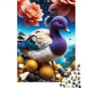 500 Piece Animal Duck Square Puzzle for Adults, Wooden Puzzles Puzzle Hands-on Game 500pcs (52x38cm)