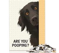 500 Piece Are You Pooping Flattie Jigsaw Puzzlesfor Adults Teenagers Wooden Puzzles for Adults For Family Fun & Game Night 500pcs (52x38cm)