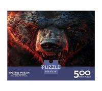 500 Piece Art Animal Bear Puzzles for Adults Wooden Puzzles Educational Games For Kids 500pcs (52x38cm)