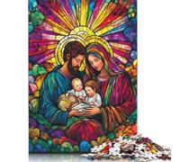 500 Piece Art Christian Jesus Jigsaw Puzzles for Adult Teenagers Wooden Puzzles Sustainable Puzzle for Adults | Games 500pcs (52x38cm)