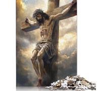 500 Piece Art Christian Jesus Jigsaw Puzzles for Adult Teenagers Wooden Puzzles Sustainable Puzzle for Adults | Games 500pcs (52x38cm)