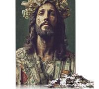 500 Piece Art Christian Jesus Jigsaw Puzzles for Adults Jigsaw Puzzles Educational Game Challenge Toy 500pcs (52x38cm)