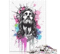 500 Piece Art Christian Jesus Jigsaw Puzzlesfor Adults Puzzle Jigsaws for Adults Unique Home Decor And Gifts 500pcs (52x38cm)