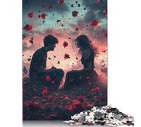 500 Piece Art Happy Lovers Jigsaw Puzzles for Adult Teenagers Home Educational Games DIY Toys 500pcs (52x38cm)