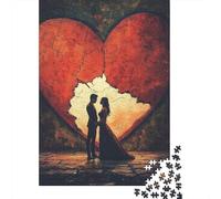500 Piece Art Happy Lovers Jigsaw Puzzles for Adults Teenagers Puzzles for Adults Puzzles Relax Puzzles Games 500pcs (52x38cm)