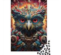 500 Piece Art Owl Animals Jigsaw Puzzles, for Adults & Wooden Puzzles Educational Games For Kids 500pcs (52x38cm)
