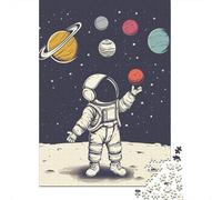500 Piece Astronaut Puzzles For Adults Wooden Puzzles Brain Teaser Puzzles For Children 500pcs (52x38cm)