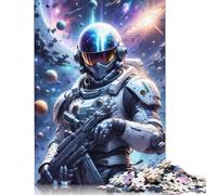 500 Piece Astronaut Soldier Jigsaw Puzzle for Adult Teenagers Puzzle Jigsaws for Adults Brain Teaser Puzzles For Adults 500pcs (52x38cm)