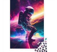 500 Piece Astronaut Surfing In Space889 Creative Square Jigsaw Puzzles for Adults And Wooden Puzzles Toy Intellectual Game 500pcs (52x38cm)