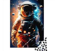 500 Piece Astronaut29 Jigsaw Square Puzzle for Adults & Wooden Puzzles Educational Game Challenge Toy 500pcs (52x38cm)