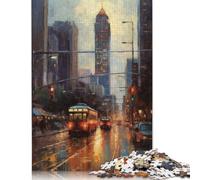 500 Piece Atlanta Art USA Puzzles for Wooden Puzzles Educational Game for Adult 500pcs (52x38cm)