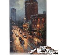 500 Piece Atlanta Charm USA Jigsaw Puzzles, for Adults & Wooden Puzzles Educational Games For Kids 500pcs (52x38cm)