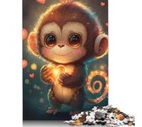 500 Piece Baby Monkey Square Puzzles for Adults & Wooden Puzzles Educational Game 500pcs (52x38cm)